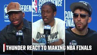 The Thunder react to making the 2025 NBA Finals & eliminating the Timberwolves | NBA on ESPN