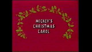 Mickey's Christmas Carol Australian VHS Opening (Disney) 1985