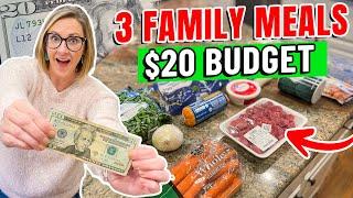 BEAT INFLATION with these 3 EASY BUDGET MEALS  // 3 DINNERS for $20 in 2023