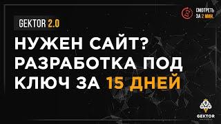 Разработка сайтов под ключ. Заказать сайт. Не шаблонный дизайн | Промо | Веб-студия Gektor