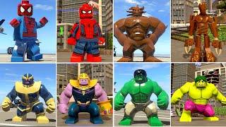 Evolution Of Characters in LEGO Marvel Super Hero 1 Vs 2 (Side by Side Comparison) 2024