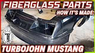 TurboJohn Mustang.....  New Fiberglass Doors / Front End / Hood...... Single Source Composites