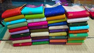 All varieties of Vairaoosi Korvai Semi Kanchi Silk Sarees wts app 9962215462# trending