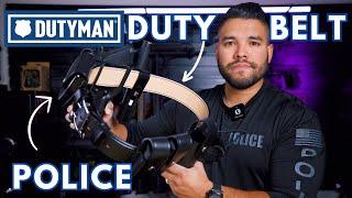 The Ultimate Leather Belt For Police Officers and Recruits! DUTYMAN Police Belt Setup & Unboxing