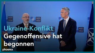 Statements von Jens Stoltenberg und Oleksij Resnikow