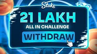 ALL IN CHALLENGE MADE ME WIN BIG ON STAKE!! (₹21 LAKH PROFIT)