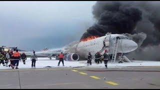 Авиакатастрофа Усинск️ Жёсткая посадка самолёта️ видео