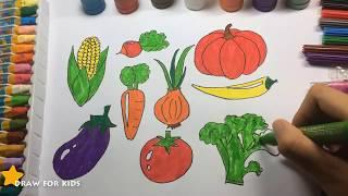 Личные цвета с овощами, Как рисовать все виды овощей