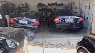 ABC Line Replacement & AC Charge 2003 Mercedes SL500 R230 #abcfailed #sl50 #sl600 #sl55 #abcleak