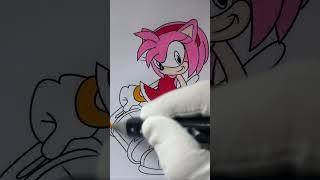 Amy Rose Coloring Pages | How to color Amy Rose #coloringpages #amyrose #coloring #sonic