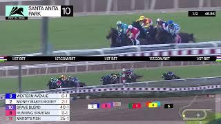 Western Avenue wins Race 10 on Sunday, October 27 at Santa Anita Park