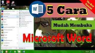 5 Cara Mudah Membuka Microsoft Word - Tutorial ms word