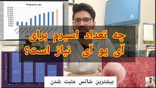 چه تعداد اسپرم برای آی یو آی نیاز است؟| بیشترین شانس مثبت شدن iui | تاثیر سن خانم داروها تعداد سیکل