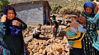 Going on with expanding the house: Akram gets cement from grandma