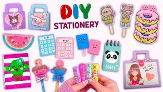 20 DIY STATIONERY IDEAS  SCHOOL SUPPLIES TO MAKE AT HOME - Sanrio Craft, Kawaii Stamp and more...