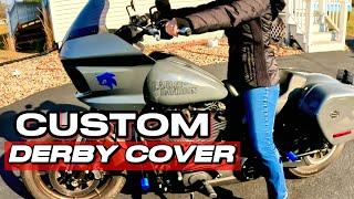 Custom Etsy Harley Low Rider ST Derby Cover Install - Wife Helps! (How To Replace M8 Primary Cover)