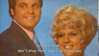 Jackie Trent and Tony Hatch - Live For Love (with lyrics)