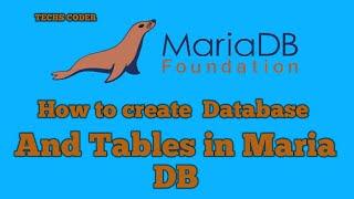 Create Database And Table Using MariaDB | Insert Read Update Delete