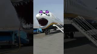 Airplanes Shark - Doodles are flying and singing #shorts #cutedoodles