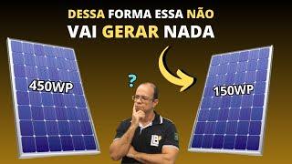  Ligar PLACA SOLAR de 150w dessa forma NÃO vai gerar NADA | Energia solar