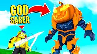 I got MAX BOSS KILLS and got the HEAVEN GODLY SABER.. (Roblox)