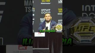  ISLAM MAKHACHEV REVEALS HE WILL NOT GIVE ILIA TOPURIA A SHOT AT HIS UFC LIGHTWEIGHT TITLE