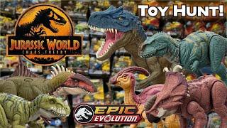 Jurassic World Toy Hunt! Chaos Theory Wild Roar Becklespinax + much more!!