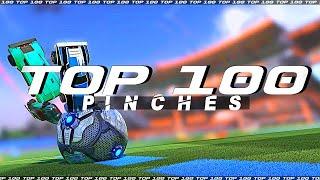 ROCKET LEAGUE TOP 100 PINCHES (TRIPLE PINCH?! BALL GOES BRR ZOOM ZOOM )