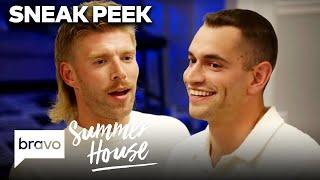 SNEAK PEEK: Kyle Cooke Puts Jesse Solomon On The Spot At Dinner | Summer House (S8 E6) | Bravo