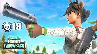 RIPPING SHIELDS WITH THE HAND CANNON! - FORTNITE THROWBACK