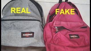 Real vs Fake Eastpak backpack. How to spot counterfeit Eastpak school bags