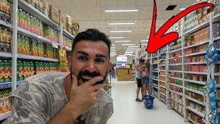 Kissing a Brazilian Girl in the Supermarket!