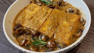 My favourite vegan Christmas recipe for when I'm not cooking for a crowd!《Creamy Mushroom & Tofu》