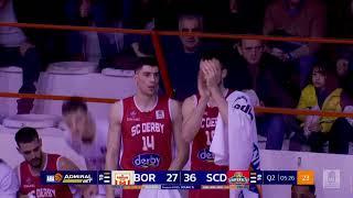 AdmiralBet ABA League 2024/25 highlights, Round 15: Borac Mozzart - SC Derby (4.1.2025)