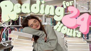 reading as many books as possible in 24 HOURS… ⭐️️ a cozy *spoiler free* reading vlog!