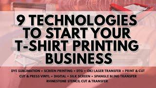 9 Printing Techniques to Start  Your T-shirt Printing Business