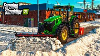 MASSIVE BLIZZARD! SNOW-PLOWING CITY OF RIVERBEND SPRINGS ($499,999 JOHN DEERE) | FS25