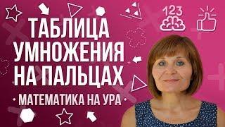 Таблица умножения на пальцах| Математика на ура! | Как Научиться Считать ?