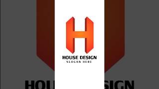 House Logo Design in Illustrator #graphicdesign #illustrator #logo #logodesign #house #logomaker