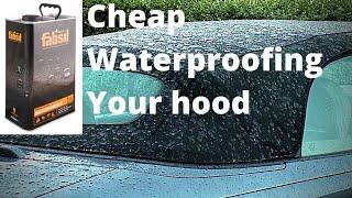 Waterproofing a convertible cabriolet roof cheap. Update 2020.