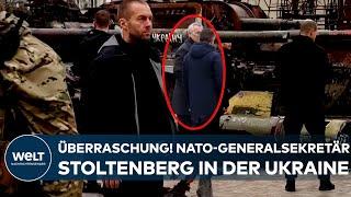 PUTINS KRIEG: Große Überraschung! Nato-Generalsekretär Jens Stoltenberg zu Besuch in der Ukraine