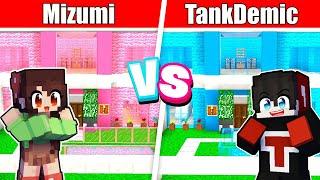 Best of Minecraft - TankDemic vs Mizumi MODERN HOUSE BATTLE! ( Tagalog )