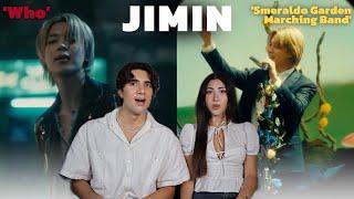 지민 (Jimin) 'Who' & 'Smeraldo Garden Marching Band (feat. Loco)' REACTION!!