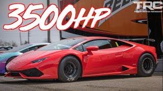 3500HP Lambo Drag Wheelie and Roll Race Champions! - Mind Blowing BOOST