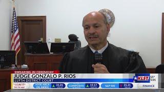 Judge Gonzalo P. Rios is sworn is