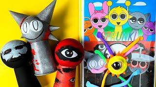 Making INCREDIBOX SPRUNKI Game BookHorror history Squishy DIY Hand made