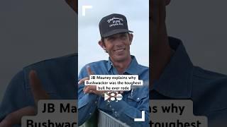 J.B. Mauney vs. Bushwacker was a bull riding battle for the ages #jbmauney #pbr #bullriding