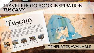 Travel Photo Book Inspiration | Tuscany - Template Theme Available!