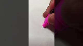 Activating fluorescent pink posca marker satisfying (#shorts)