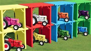 MINI GARAGE OF COLORS ! MINI GARAGE FOR MINI TRACTORS ! TRANSPORTING & PARKING TRACTORS ! FS22